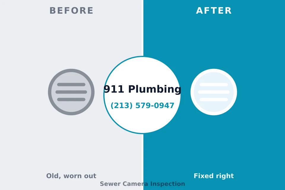 Before and after: plumbing repair Coos Bay, OR